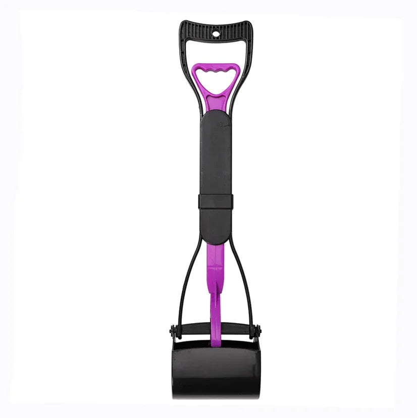 Black and purple dog pooper scooper