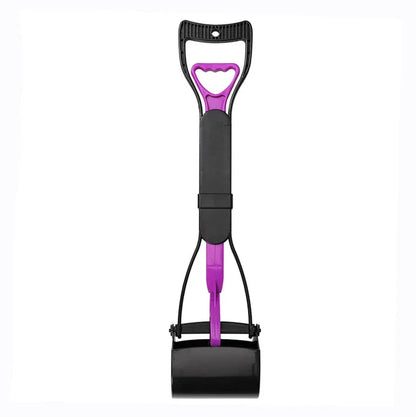 Black and purple dog pooper scooper