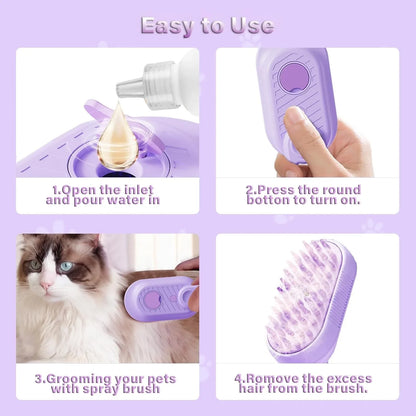 Instructions for using a pet grooming tool  