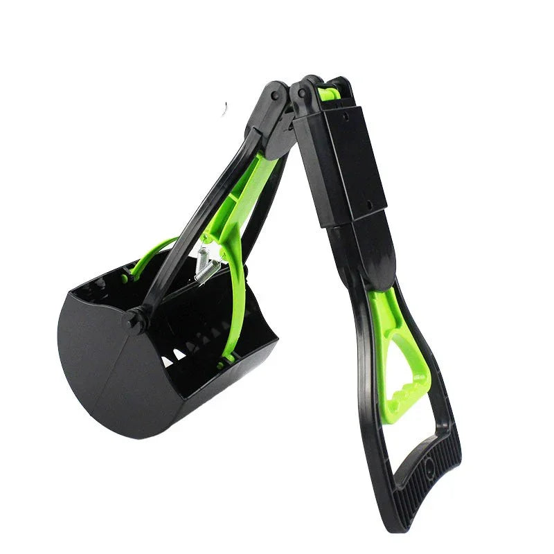 Black and green dog pooper scooper
