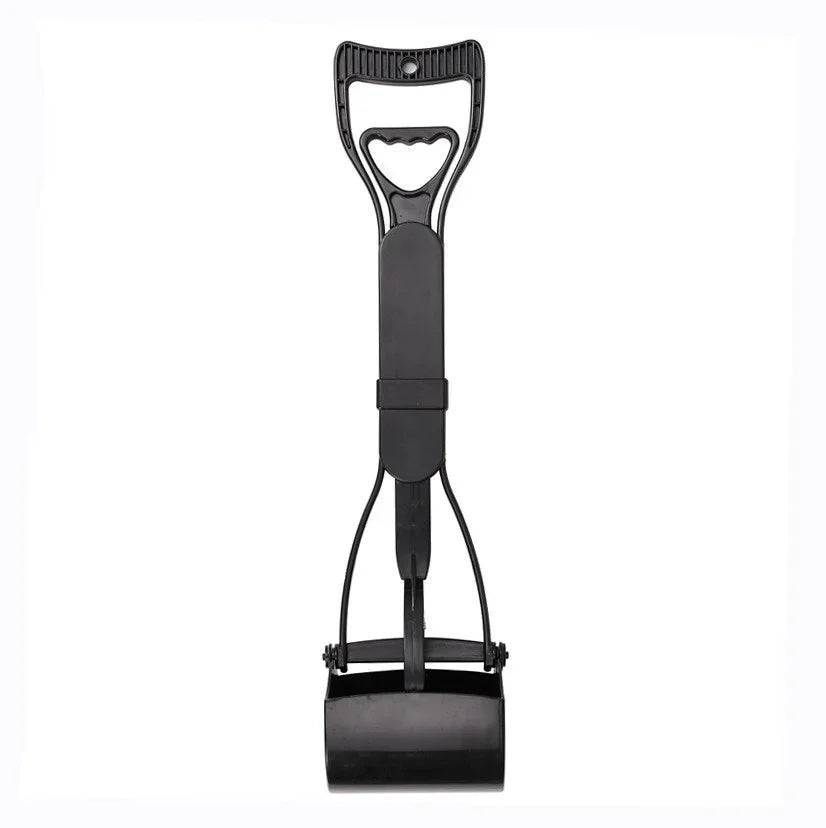Black pet waste picker on a white background