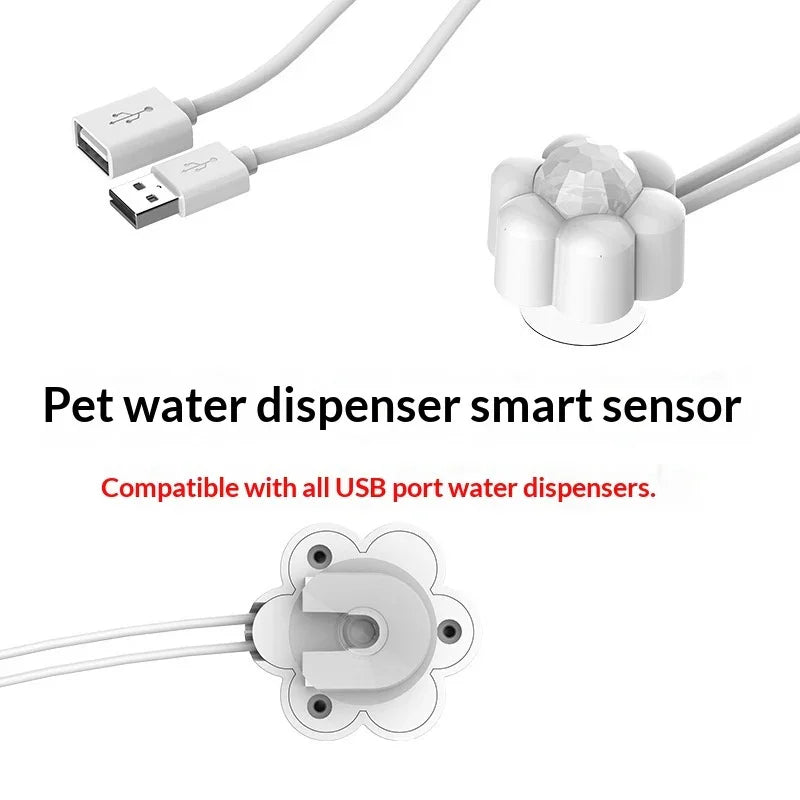 Pet water dispenser smart sensor with USB connection 