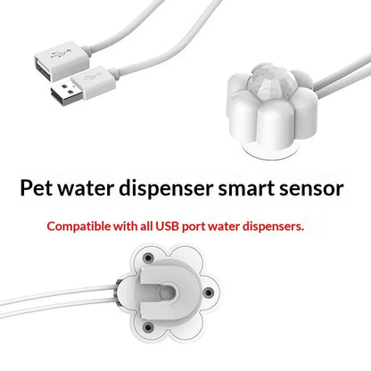 Pet water dispenser smart sensor with USB connection 